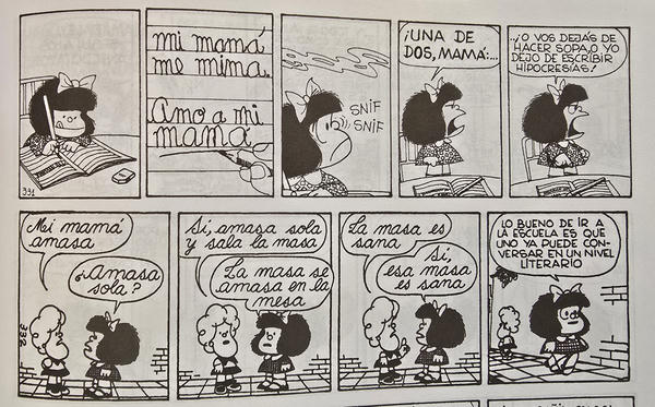 Mafalda y Susanita aplican lo aprendido
